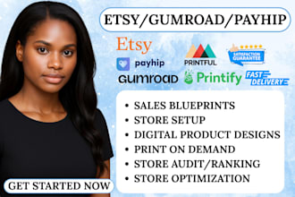 etsy digital products etsy store setup gumroad payhip etsy seo etsy shop etsy