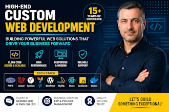 build a custom PHP web application or erp system