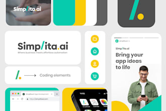 design modern logo, complete branding package and brand book