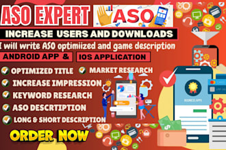 be your aso expert store optimization app description game google play store ios