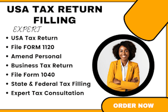 do personal amend tax, file US tax return, form 1120, 1040, be tax consultant
