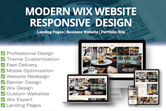 design a custom wix, webflow or squarespace website