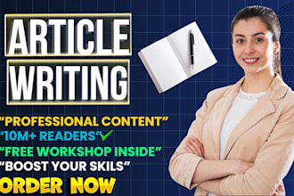 write plagiarism free article for your website