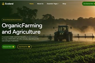 build squarespace agriculture website farming website fish farm website
