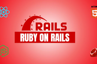 develop full stack ruby on rails and react application