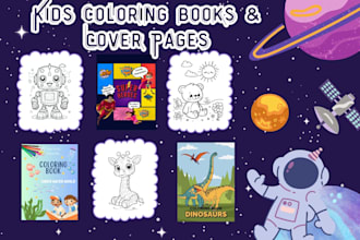 customize kids coloring book for amazon KDP, ages 3 to 6