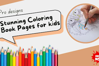 create a custom kids coloring book for amazon KDP age 3 to 6