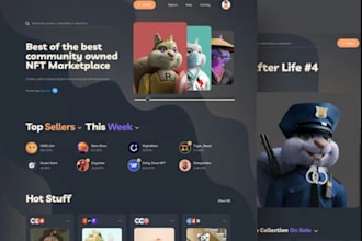 develop nft minting website, nft marketplace, token, smart contract minting