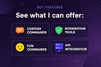 develop a custom discord bot with advanced features