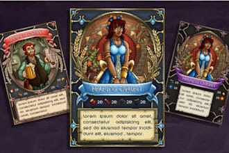 custom trading card game design tabletop tcg card template ccg rpg game mtg deck