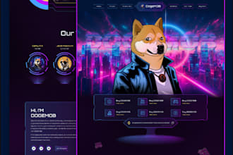 create a crypto, nft minting website, landing page, smart contract