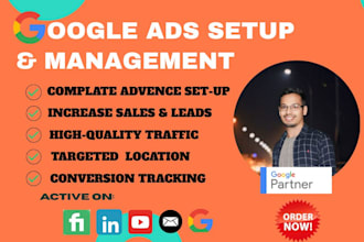 setup, manage and optimize your google PPC ads campaigns targeted location