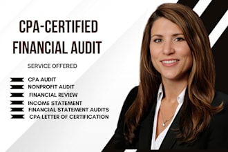 audit and certify financial statements as a US CPA for nonprofits and firms