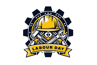 design modern labor day logo in high definition