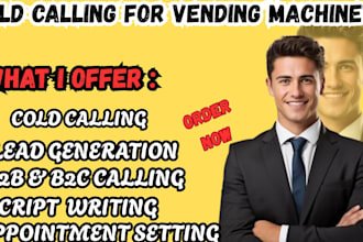 do cold calling for vending machine or atm placement
