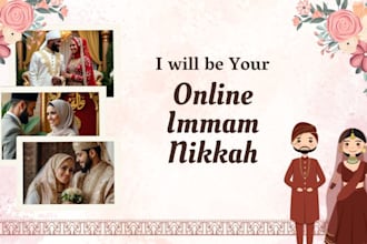 conduct a sunnah based online nikah with dua certificate and guidance