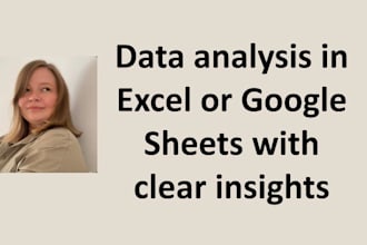 analyze and structure your data in excel or google sheets