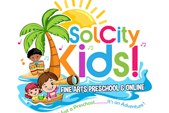 do modern kids baby children childcare daycare logo and any graphics design
