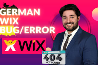 fix any bug or error on your german wix website