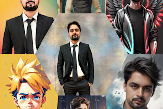 create realistic ai characters and art with custom face