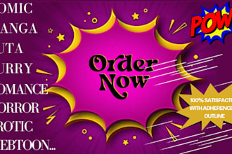 write manga anime script graphic novel webtoon comic script children comic book