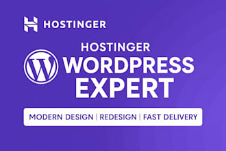 design your hostinger wordpress website professionally