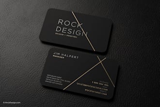 design elegant and luxury business card