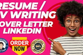 write CV resume cover letter and optimize linkedin profile