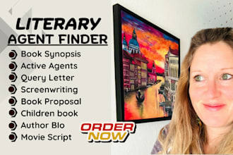 find active literary agents for fiction book, manuscript movie script screenplay