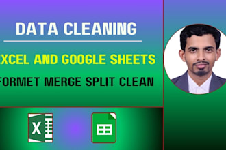 do data cleanup clean organize merge split and format