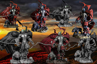 3d print and paint warhammer 40k, aos miniature, tabletop, dnd character, props