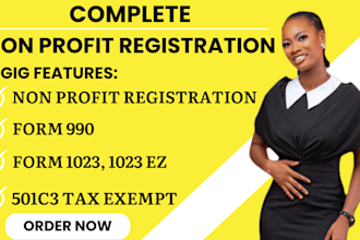 do 501c3 non profit registration, bylaw, coi, reinstate 501c3, 1023ez, form 990