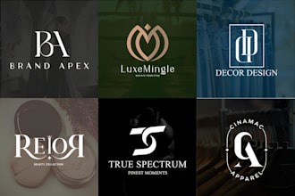 design unique luxury minimal fashion beauty and clothing brand logo