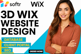 build 3d animated wix website interactive 3d wix studio softr client portal