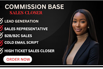 commission base sales closer sales representative sales leads