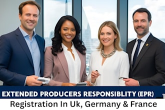 get epr registration in UK germany france packaging and waste compliance