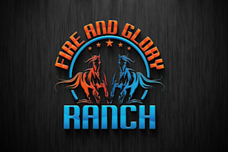 do clean and unique horse, equestrian, lion, dog, pet and animal logo design