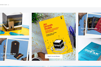 design high converting islamic shopify bookstore tafsir bookstore website