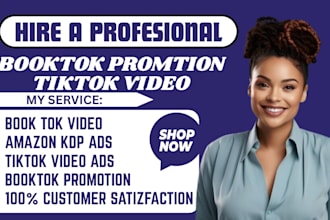 do booktok promotion, tiktok video ads, amazon kdp ads book and ebook marketing
