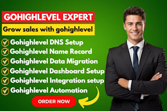 setup gohiglevel name record, dns setup, dashboard setup, gohighlevel migration