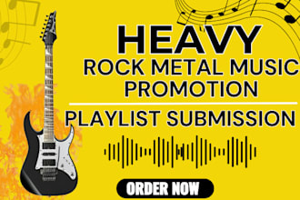 pitch your rock metal music promotion to 900 active playlist curator