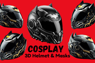 sculpt cosplay 3d mask 3d helmet halloween mask printable mask for 3d printing