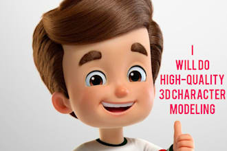 do 3d character modeling 3d character rigging 3d stylized character 3d animation