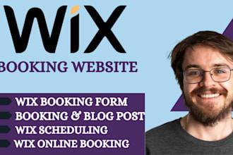 build property management website, vacation rental with booking, wix, wordpress