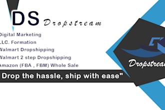fully automate your walmart dropshipping and wholesale amazon fba store as VA