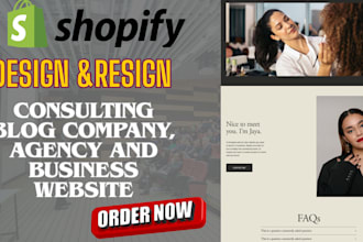 do custom shopify sites for consultants service businesses fast launch