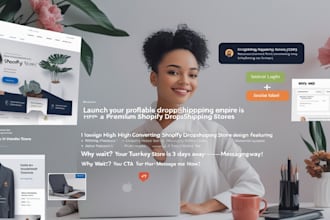 design shopify clothing store or fashion website, shopify print on demand