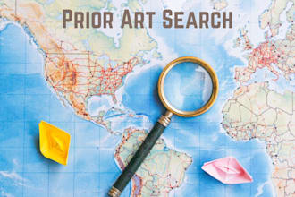 conduct professional patent research and prior art search for your invention
