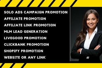 solo ads USA affiliate link promotion mlm leads generation shopify promotion