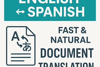 translate your document from english to spanish or spanish to english